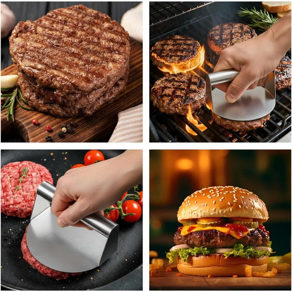 Stainless Steel Smash Burger Press & Patty Maker for BBQ Grill Burger Press SPOT