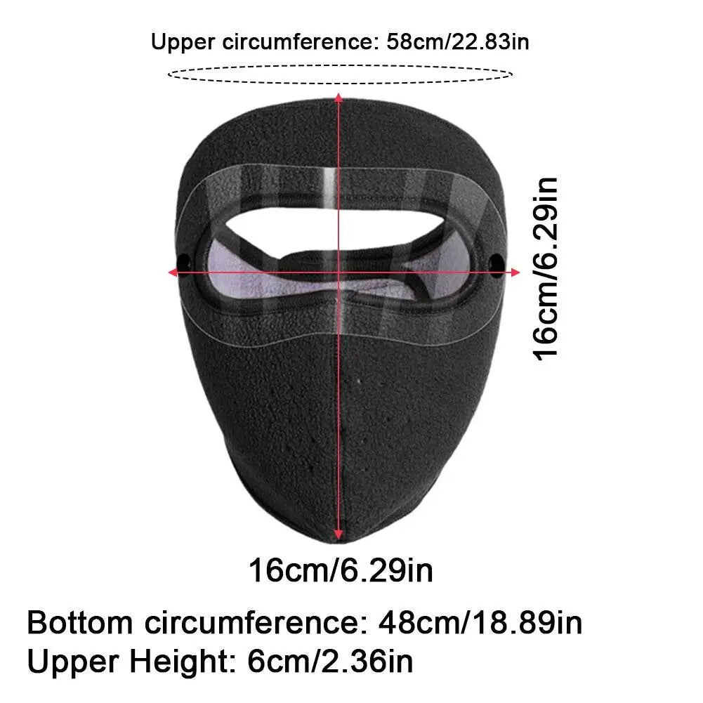 Windproof Full Face Mask with Anti-Fog Goggles | Winter Ski Winter Face Mask SPOT