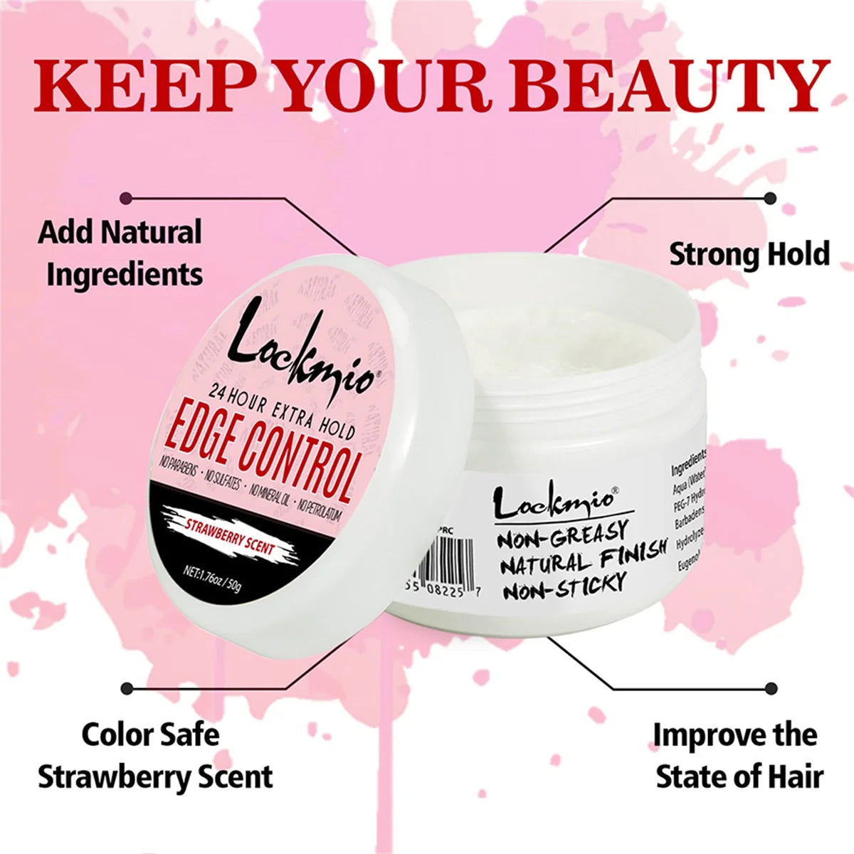 Lockmio Wig Glue Kit – Adhesive, Remover & Edge Control Wig Styling Kit SPOT