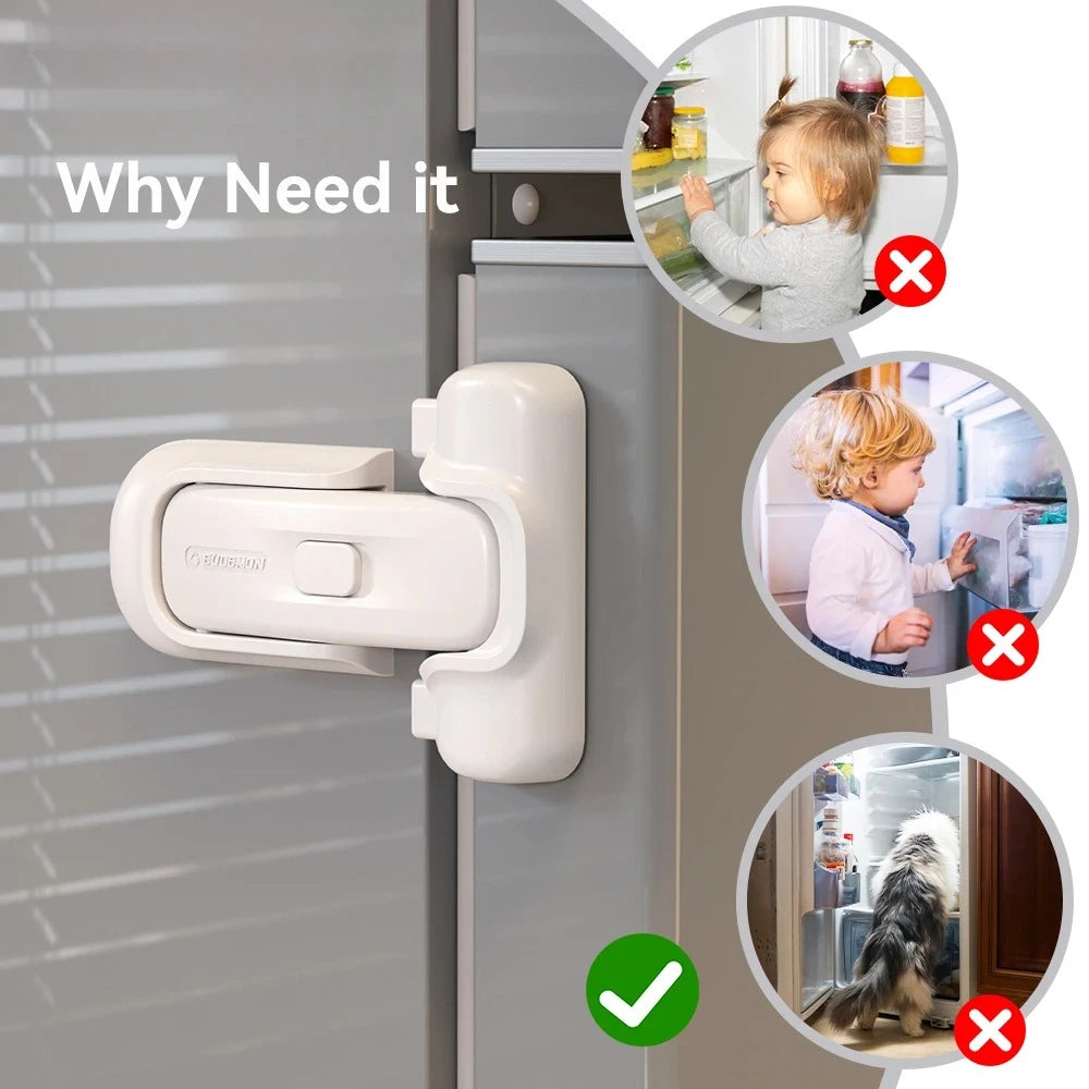 Baby Safety Fridge Lock – Auto-Locking Door Stopper for Kids Baby Safety Lock SPOT