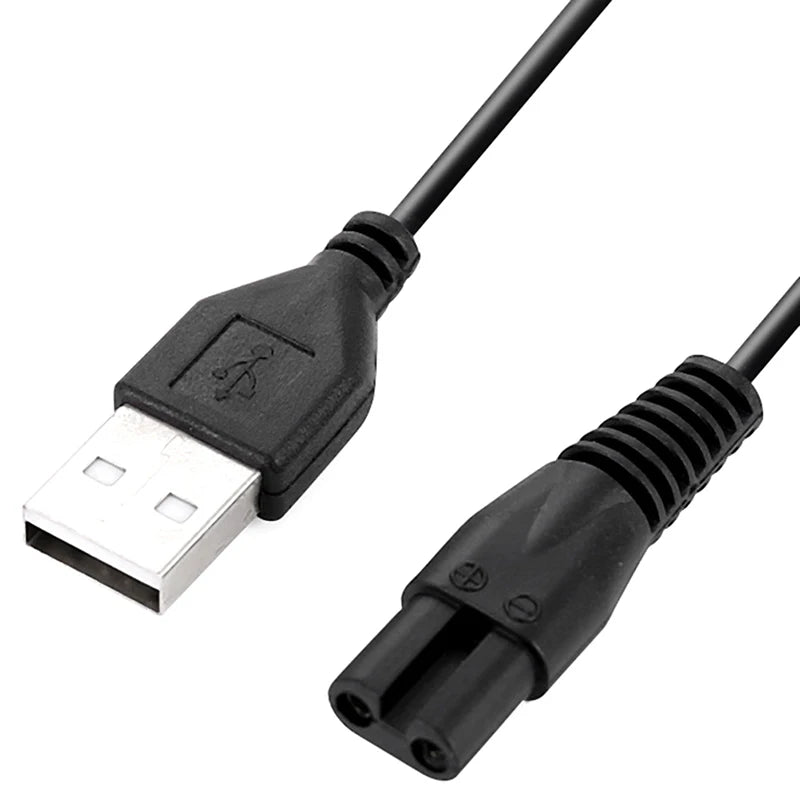 Meridian Shaver Replacement Charging Cable 2-Pin DC 5V Power Cord Shaver Charging Cable SPOT