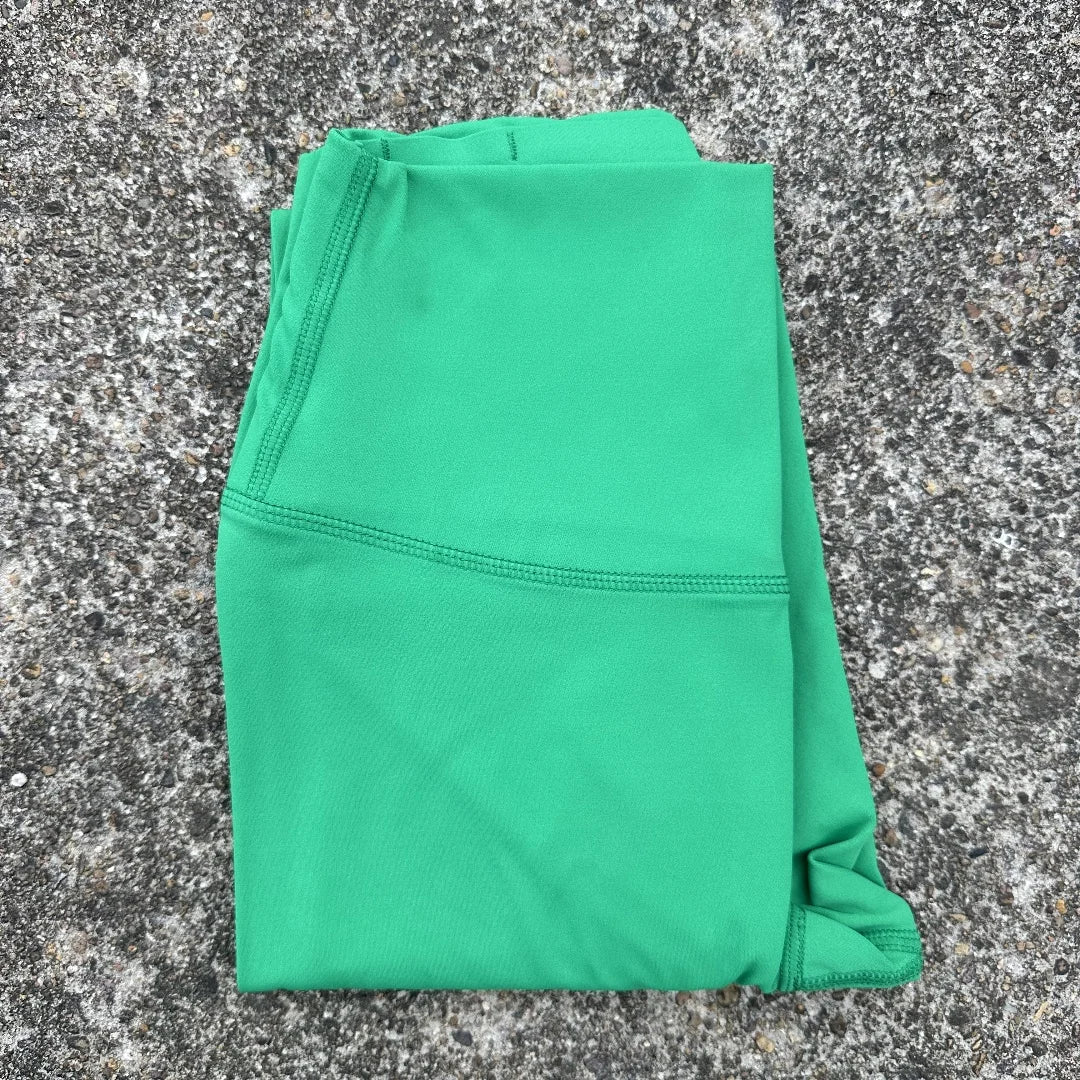 Women's High Waist Yoga Leggings with Back Pocket – Butter Soft Yoga Leggings SPOT Green grass green L