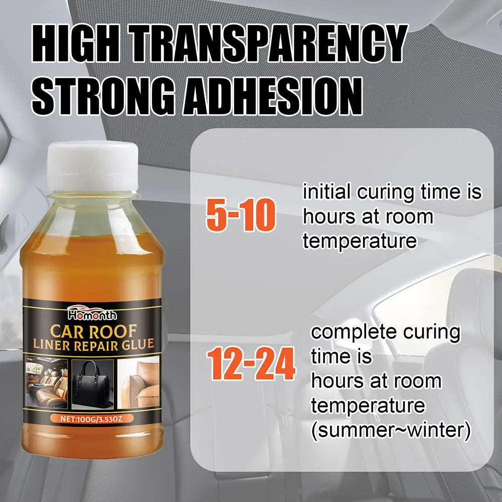 Car Roof Liner Repair Adhesive 100ml – Fast-Dry Fabric Glue Automotive Repair Adhesive SPOT