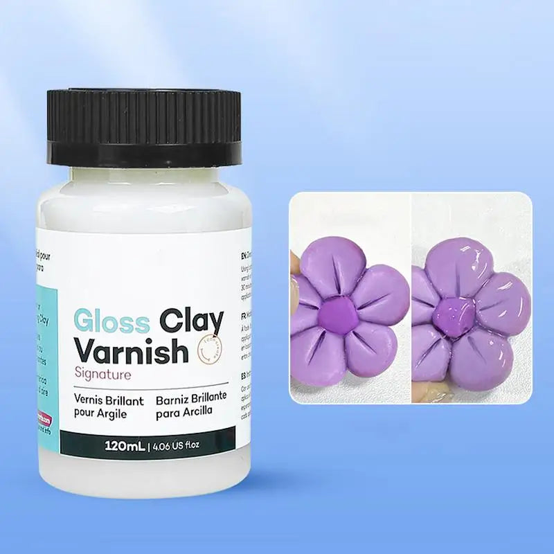 120ml Glossy Clay Varnish – Waterproof Glaze for Art & Clay Art Glaze Varnish SPOT
