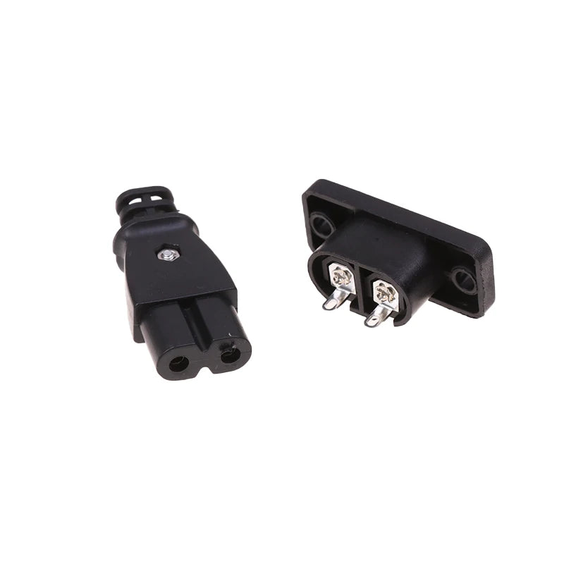 C8 Figure-8 Embedded Power Socket & Plug Connector 250V 2.5A Power Socket Connector SPOT