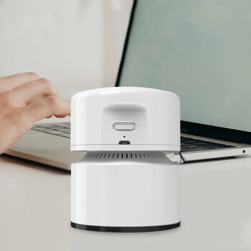 Mini Desktop Vacuum with Brush – USB Rechargeable Desk Sweeper Mini Desktop Vacuum SPOT