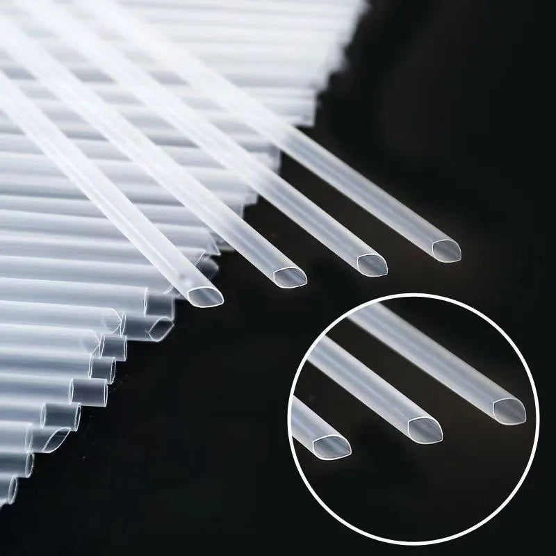 100-Pack Clear Disposable Straws – Drinks, Party & Smoothies Disposable Drinking Straws SPOT