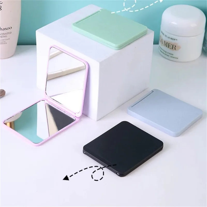 Mini Foldable Double-Sided Compact Makeup Mirror – Portable Compact Makeup Mirror SPOT