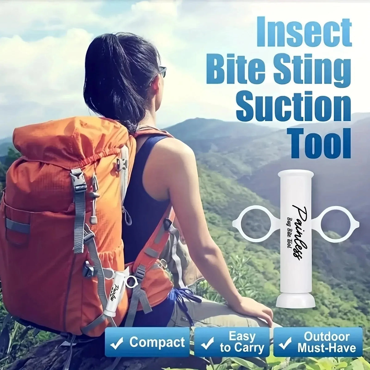 Bug Bite Suction Tool – Portable Venom Extractor for Outdoors Bite Suction Tool SPOT