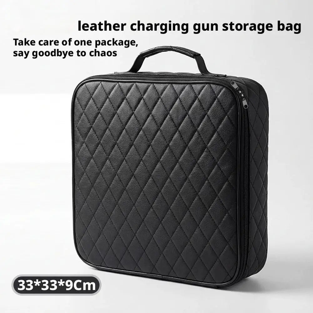 EV Charger Cable Storage Bag – Waterproof Organizer Case EV Cable Organizer Bag SPOT