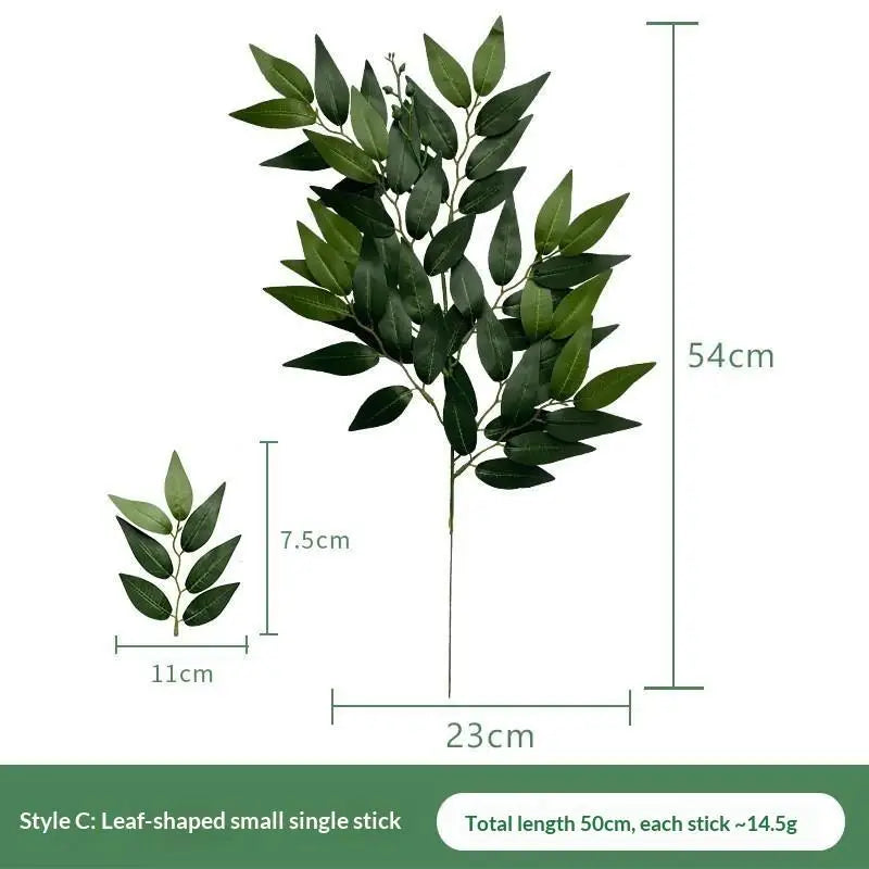 Silk Artificial Greenery Stems – UV-Resistant Faux Foliage Decor Artificial Greenery Stem SPOT A3