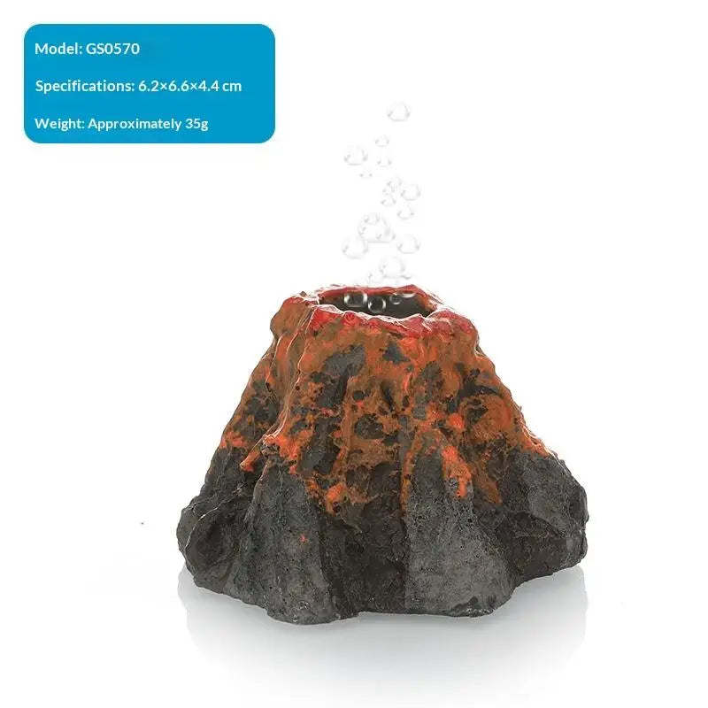 Volcano Aquarium Bubble Stone – Oxygen Diffuser & Fish Tank Decor Aquarium Ornament SPOT A4