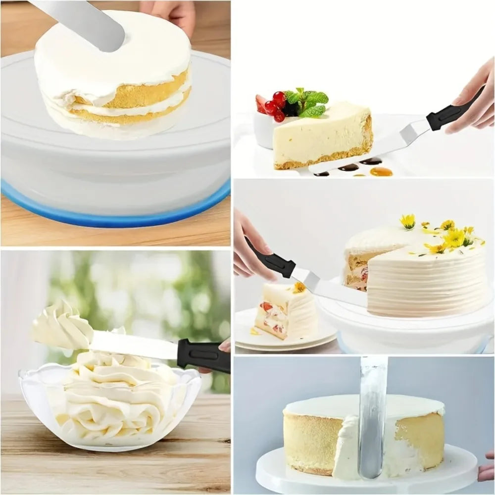301-Piece Cake Decorating Set – Turntable & 48 Piping Tips Cake Decorating Set SPOT