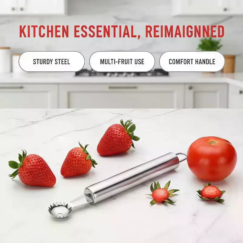 Stainless Steel Tomato & Strawberry Stem Corer Remover Fruit Stem Corer SPOT