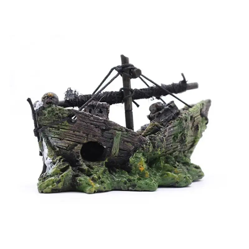 Pirate Shipwreck Resin Fish Tank Ornament | Aquarium Decor Aquarium Ornament SPOT