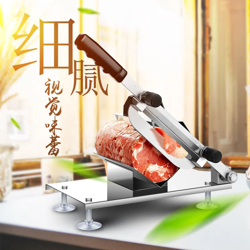 DUTRIEUX Manual Meat Slicer – Adjustable 0.3–15mm Thickness Manual Meat Slicer SPOT