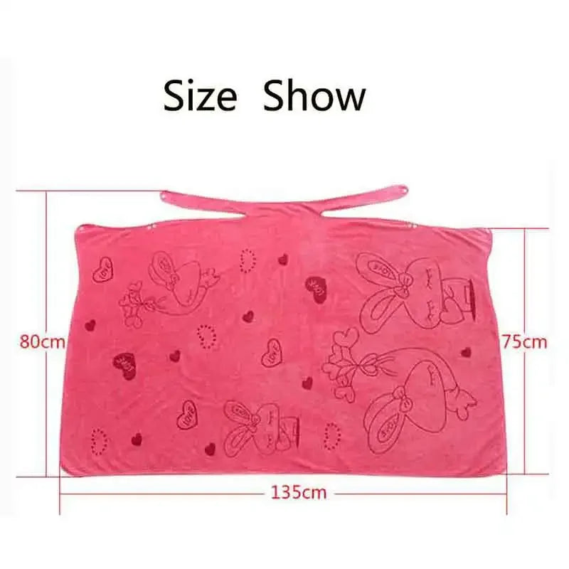 Women's Quick-Dry Wearable Microfiber Bath & Beach Towel Wearable Bath Towel SPOT