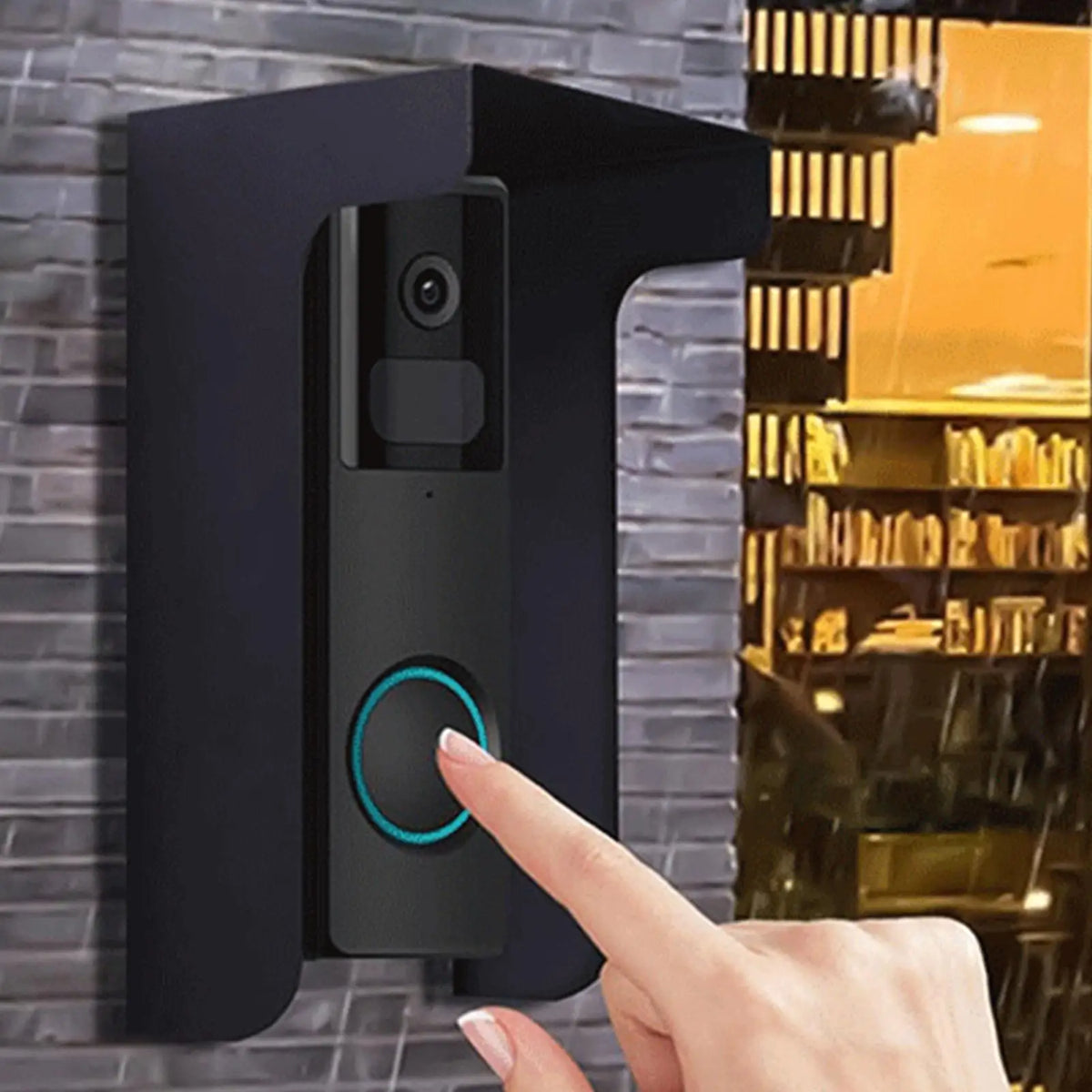 Steel Doorbell Rain Cover – Weather & Anti-Glare Protection Doorbell Cover SPOT