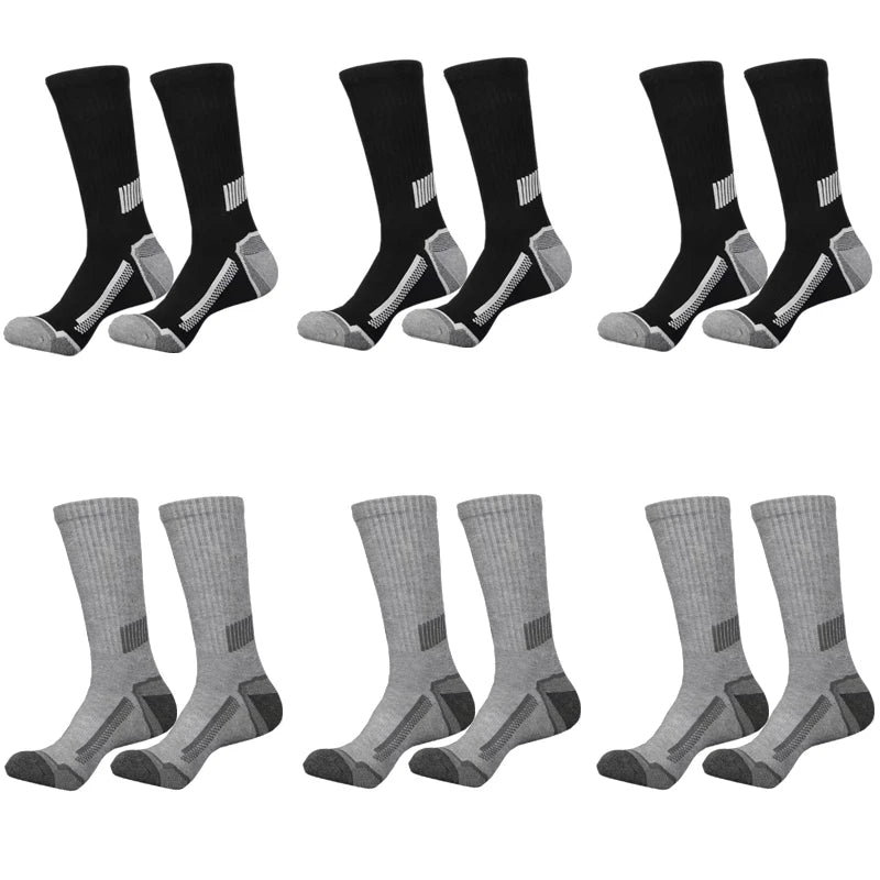12-Pack Men's Sports Socks – Breathable & Moisture-Wicking Men's Sports Socks SPOT One Size 6Pairs 3black3gray