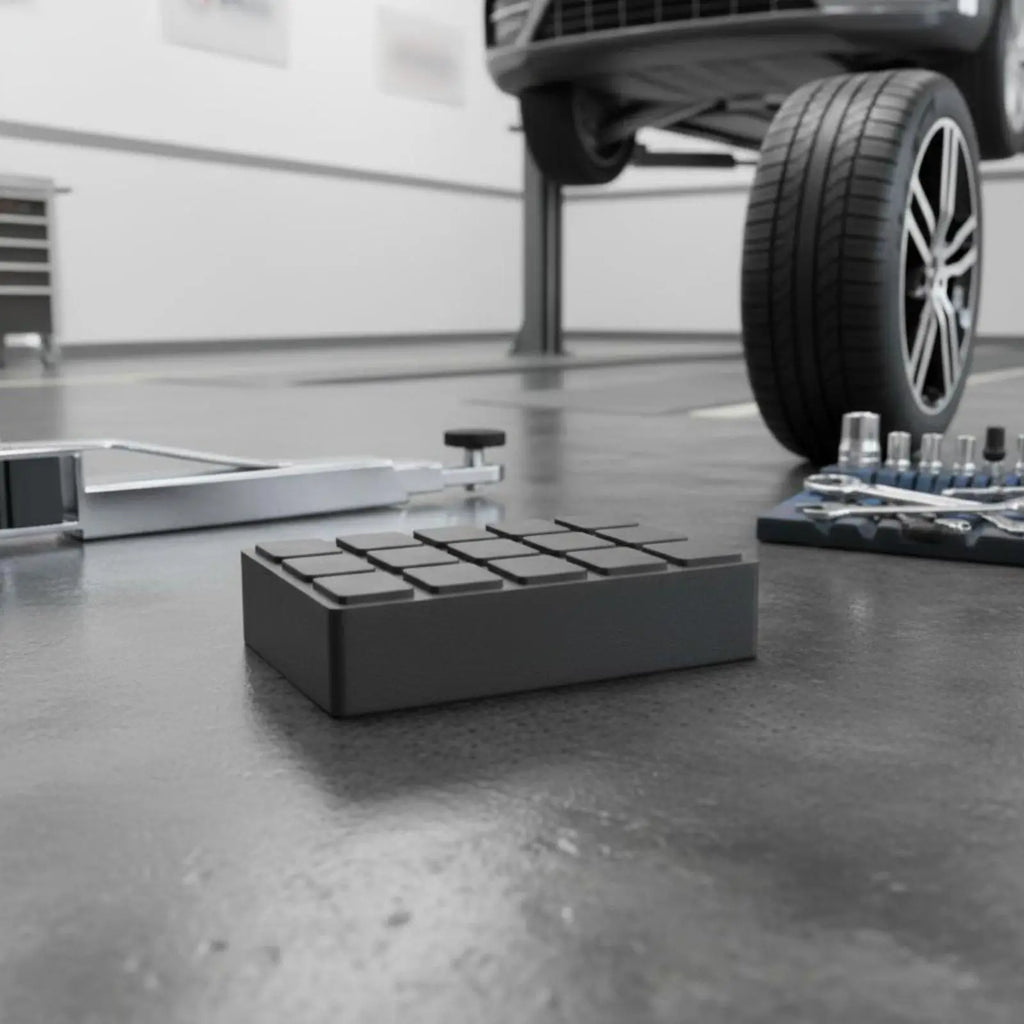 Heavy-Duty Rubber Lift Pad – Scissor Lift Scratch Protection Cushion Vehicle Lift Pad SPOT