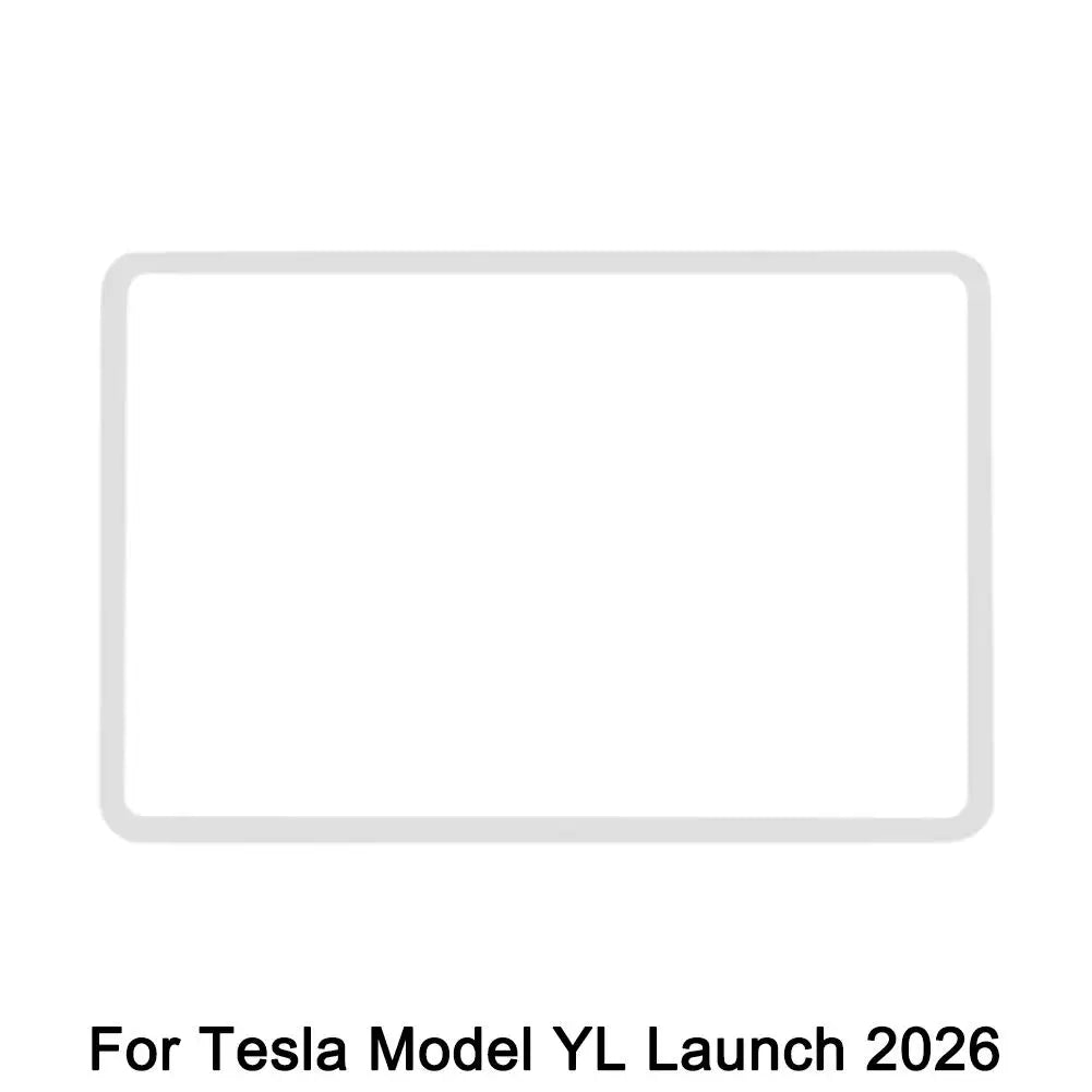 Tesla Model Y Juniper 2026 Silicone Screen Bezel Protector Screen Bezel Protector SPOT White