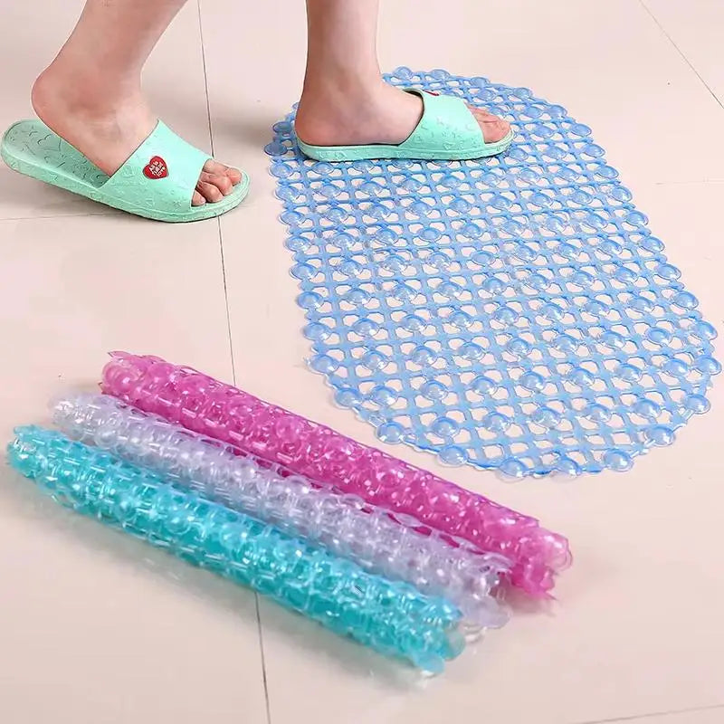 PVC Anti-Slip Bath Mat – 180 Massage Suction Cups, 36×66cm Anti-Slip Bath Mat SPOT