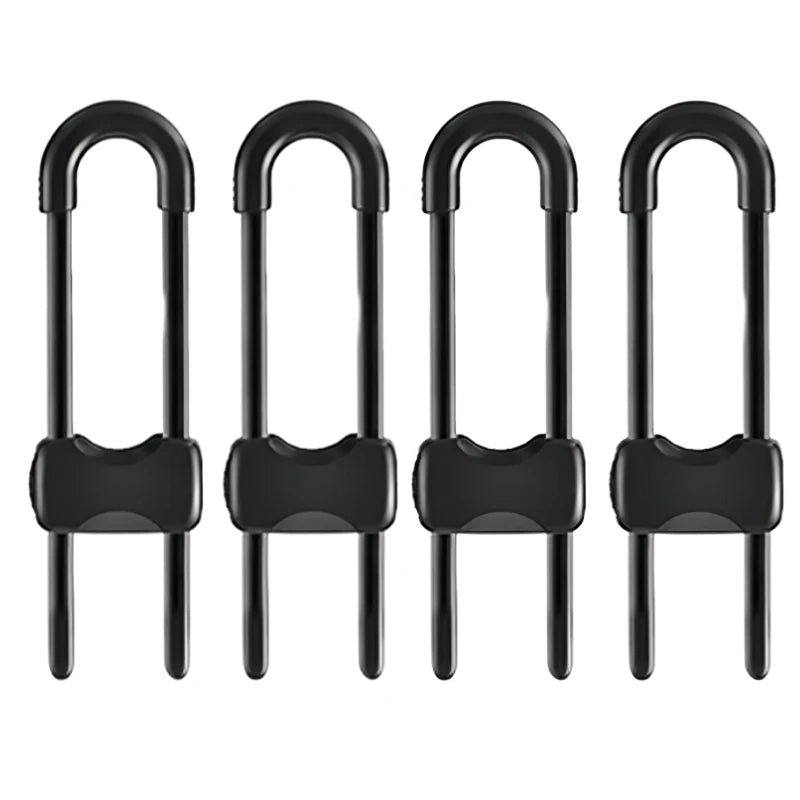 U-Shaped Child Safety Cabinet Locks – Adjustable Childproof Latch Child Safety Lock SPOT Black 4PCS