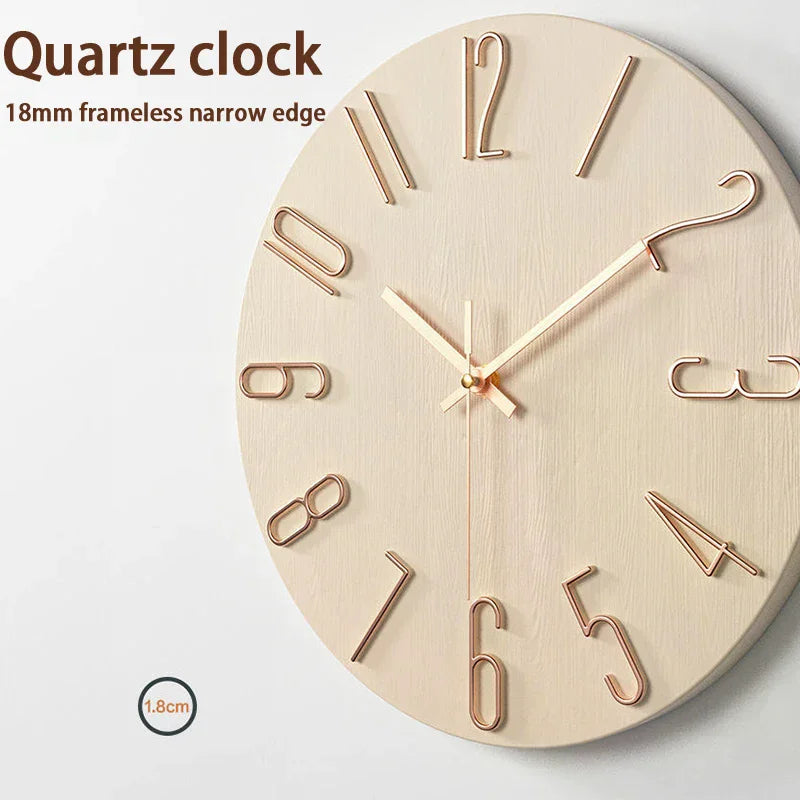 12-Inch Decorative Wall Clock – Stylish Modern Home Décor Decorative Wall Clock SPOT