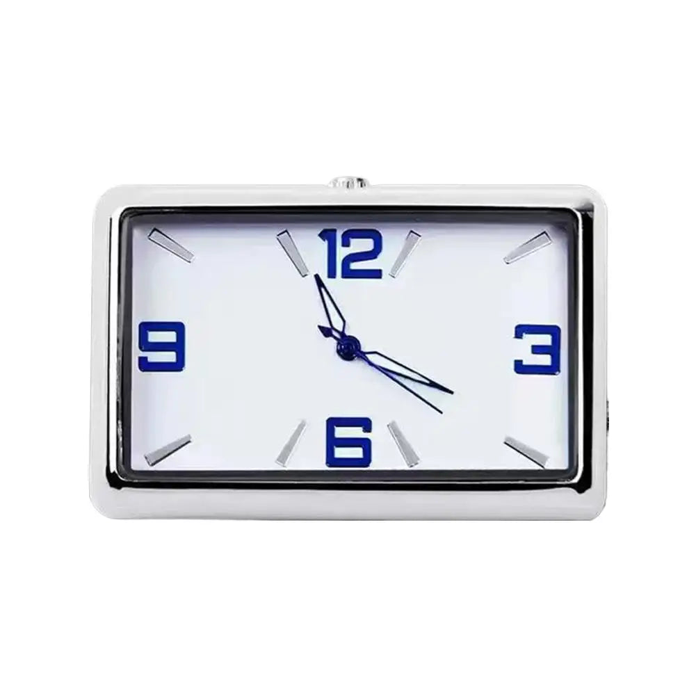 Metal Square Mini Car Dashboard Clock – Stick-On Luminous Quartz Car Dashboard Clock SPOT D