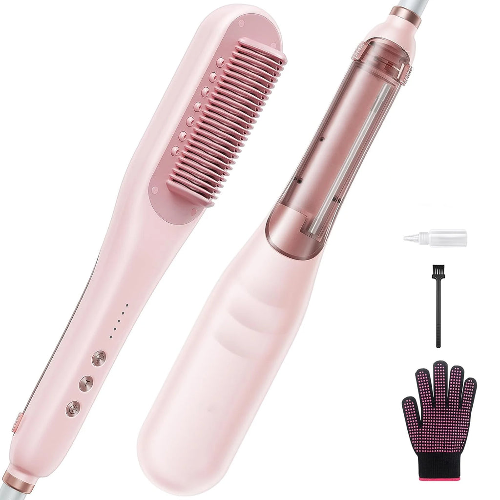 Ceramic Electric Hair Straightening Brush – 5 Heat Settings Hair Straightening Brush SPOT