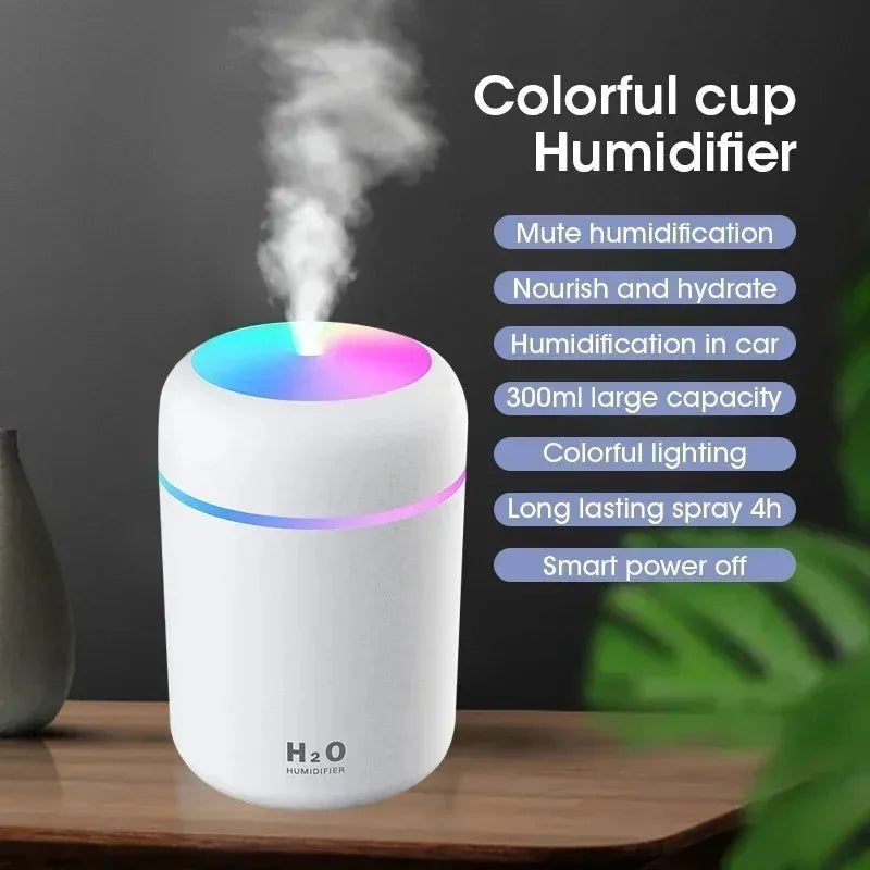 Mini USB Car Humidifier & Essential Oil Aromatherapy Diffuser USB Humidifier Diffuser SPOT White USB Type-C
