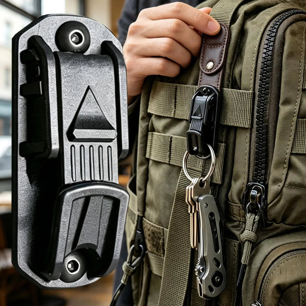 Heavy-Duty Aluminum Belt Clip Key Holder – Outdoor & Hiking Belt Clip Key Holder SPOT