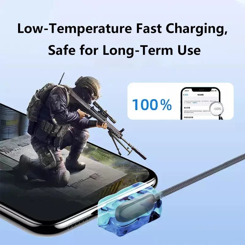 90° Elbow 100W USB-C Fast Charging Cable – 6A PD Gaming USB-C Charging Cable SPOT