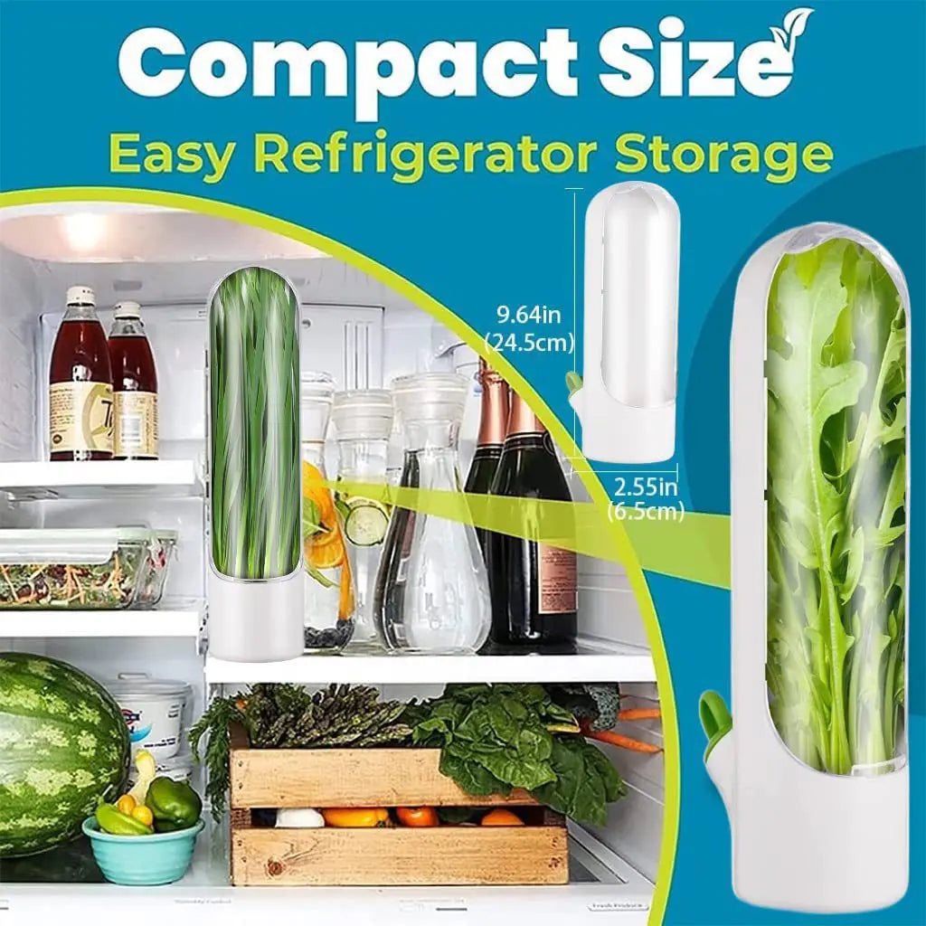3-Pack Herb & Vegetable Keeper Cups – Fridge Fresh Storage Herb Storage Container SPOT