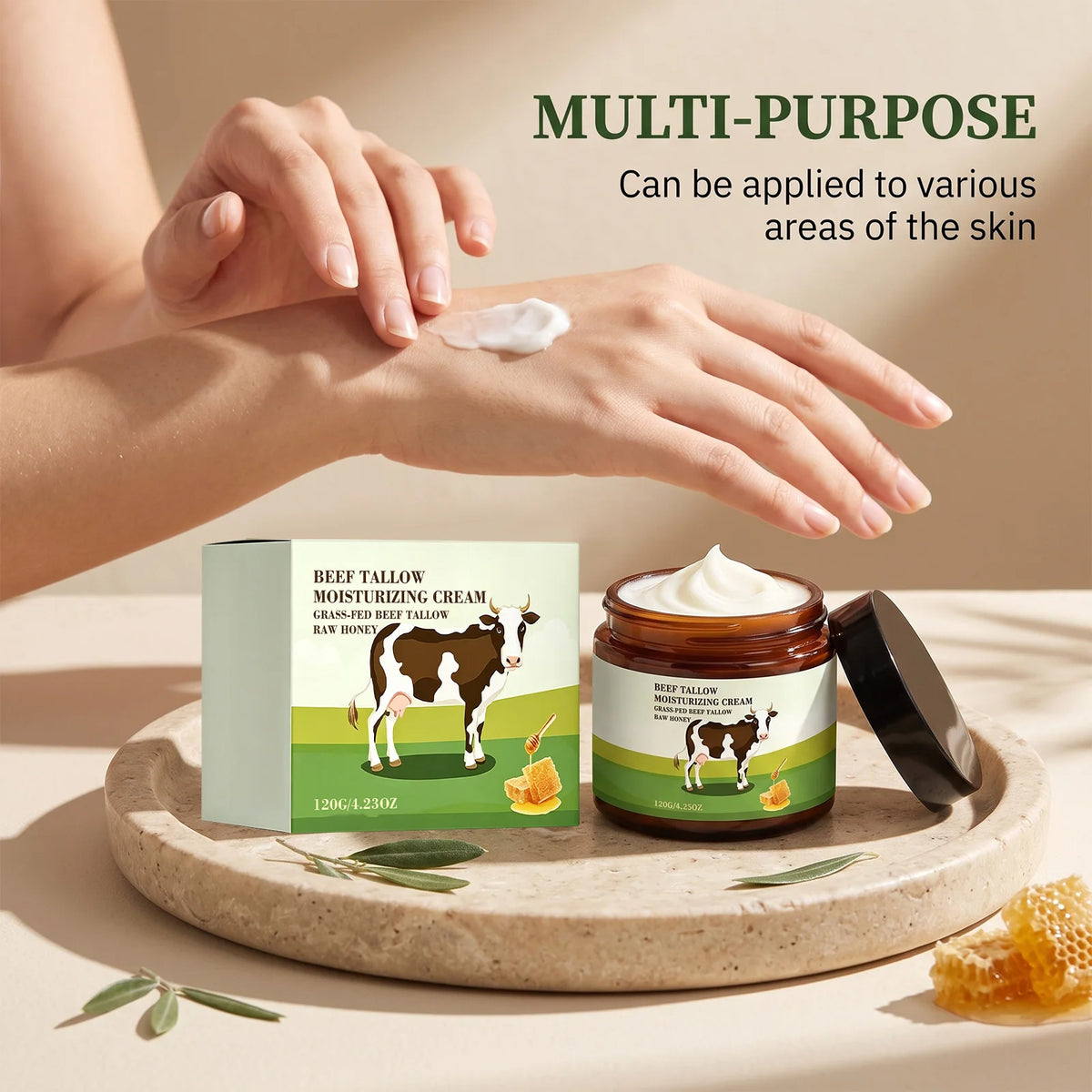 Beef Tallow & Honey Face Body Cream – Moisture Barrier 120g Face & Body Cream SPOT