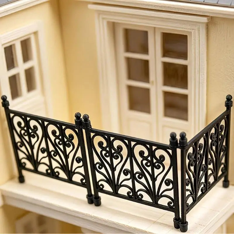 Miniature Carved Fence Guardrail – DIY Dollhouse & Scene Decor Dollhouse Accessory SPOT