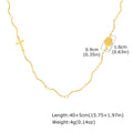 Virgin Mary Cross Necklace – 18K Gold Rosary Pearl Chain Religious Necklace SPOT NC-2956G 40cm-45cm