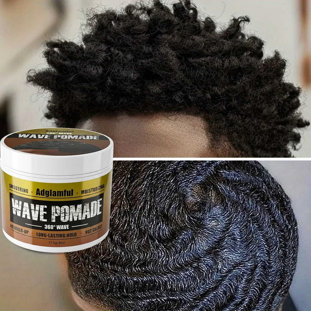 Adglamful Men's Hair Pomade 113g – Strong Hold & Wet Look Hair Styling Pomade SPOT