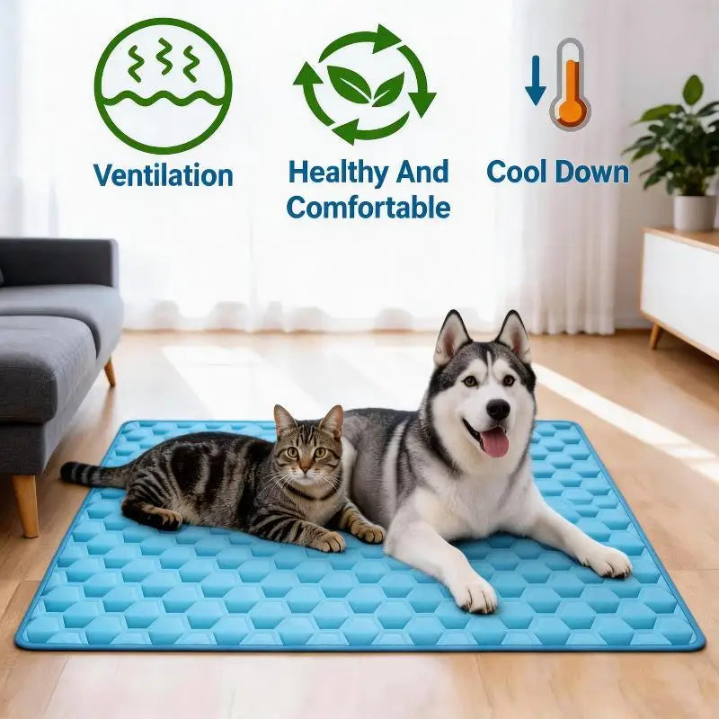 Waterproof Pet Cooling Mat – Dog & Cat Summer Cushion Pet Cooling Mat SPOT