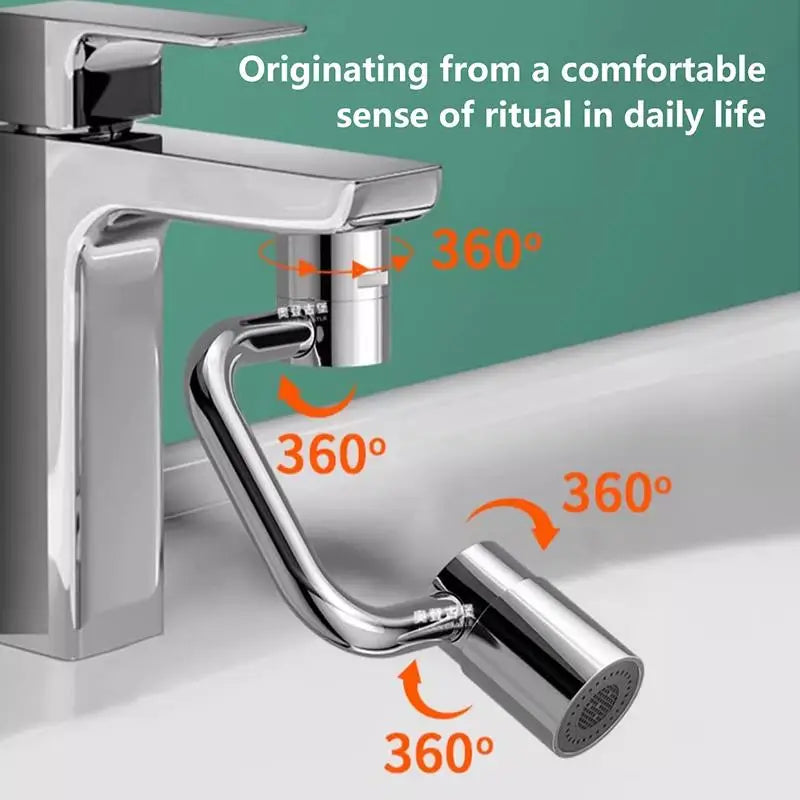 1080° Rotatable Faucet Aerator – 2-Mode Sink Water Extender Faucet Aerator Extender SPOT