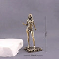 Antique Bronze Alloy Female Figurine – Retro Home Decor Statue Decorative Figurine SPOT A4