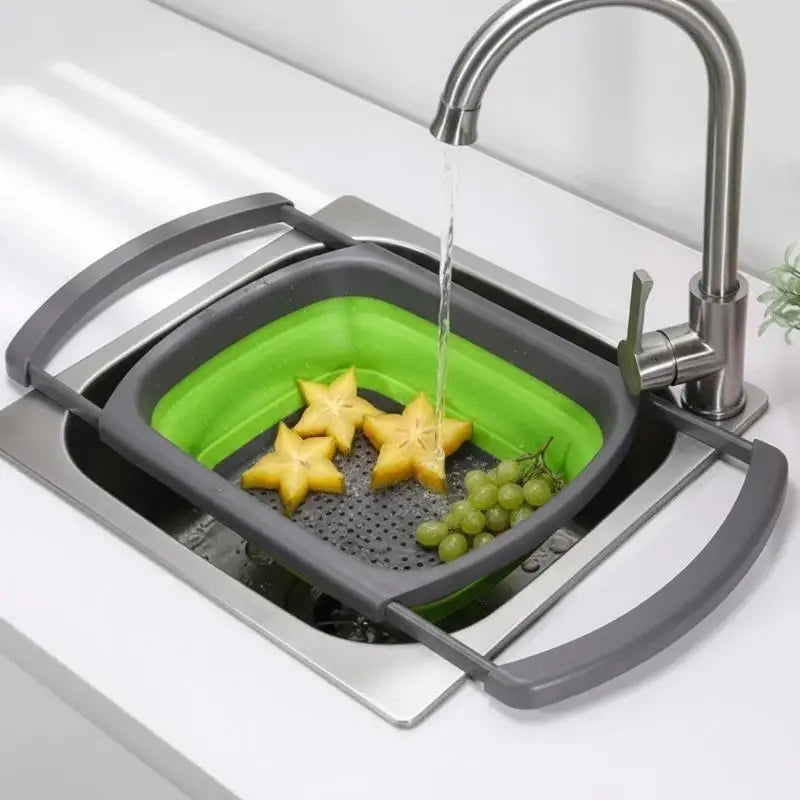 Foldable Drain Basket – Collapsible Colander for Produce Collapsible Colander SPOT