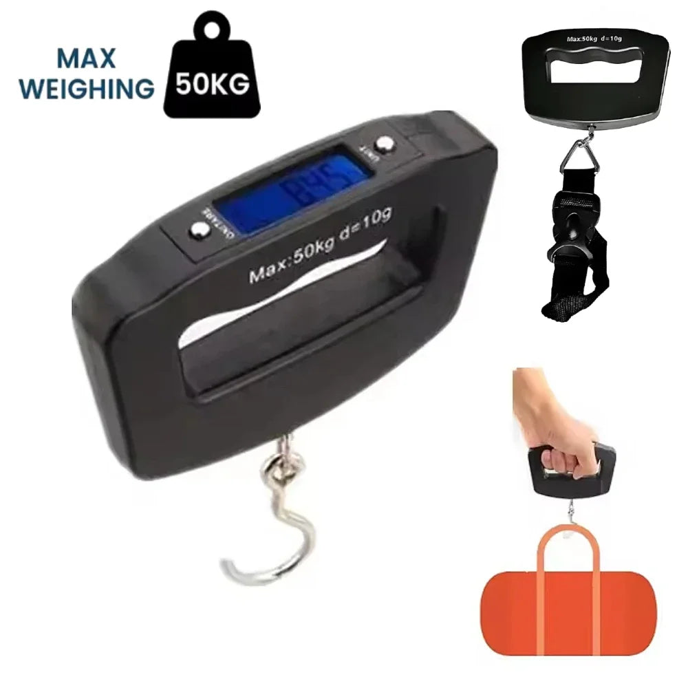 50kg Digital Luggage Scale – Portable Hanging Travel Scale Digital Luggage Scale SPOT
