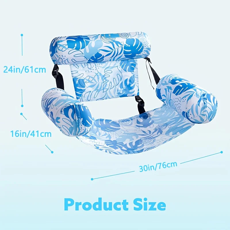 Inflatable Pool Float Lounge Chair for Adults – Beach & Lake Inflatable Pool Float SPOT Blue