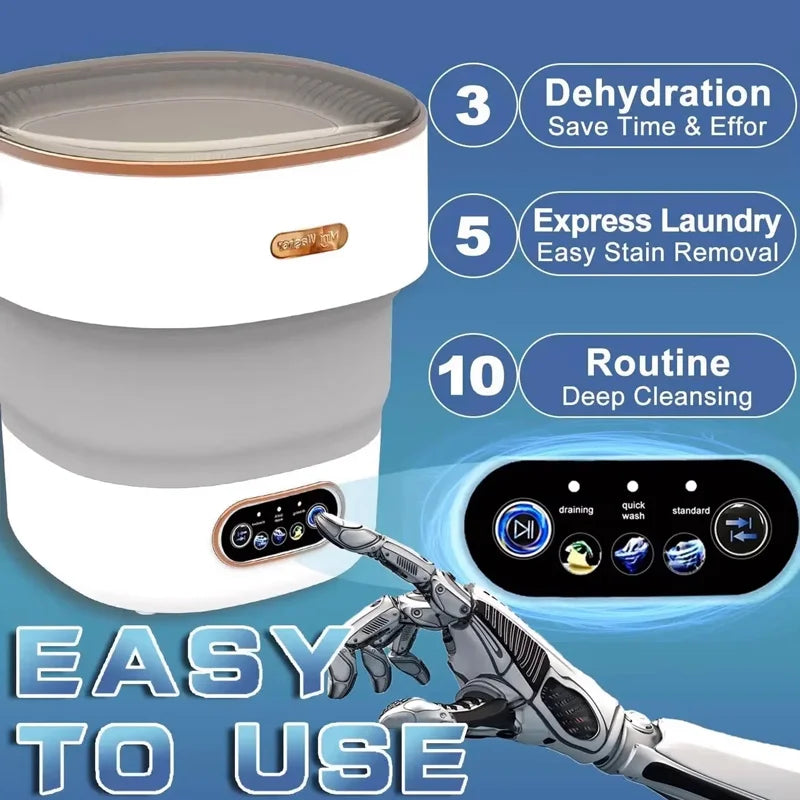 15L Portable Collapsible Washing Machine with Spin Dryer Portable Washing Machine SPOT