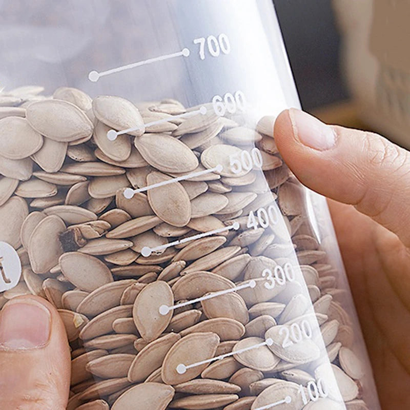 Transparent Sealed Food Storage Jar – Large Moisture-Proof Container Food Storage Container SPOT