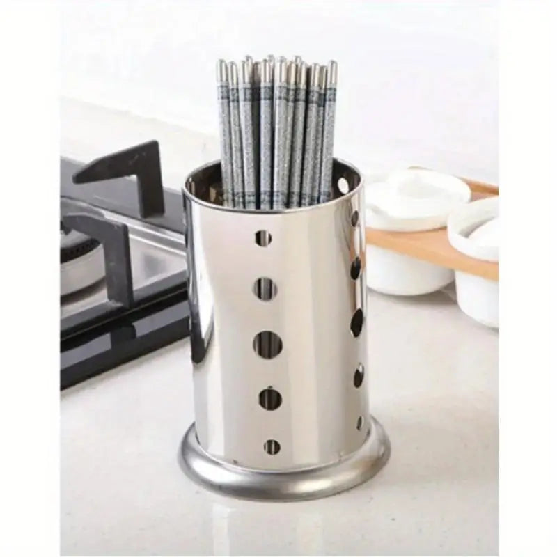 Stainless Steel Cutlery Drain Holder – Chopstick & Utensil Rack Utensil Drain Holder SPOT