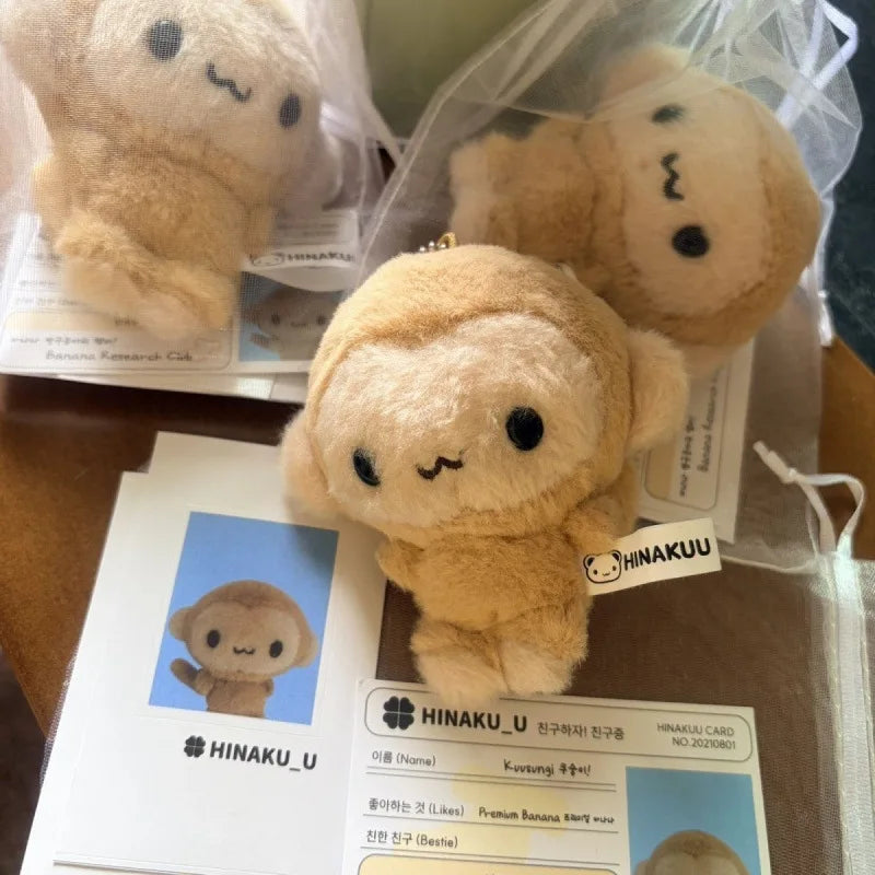 Monkey Plush Keychain – Banana Bag Charm, K-Pop Kawaii Style Plush Keychain SPOT