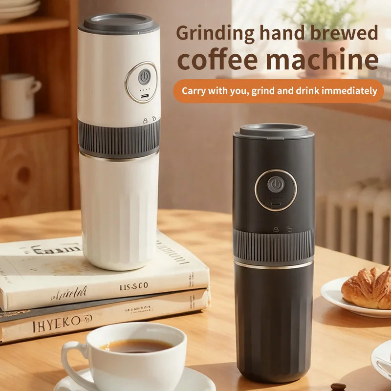 2-in-1 Portable Wireless Coffee Maker – Grind & Brew Camping Portable Coffee Maker SPOT