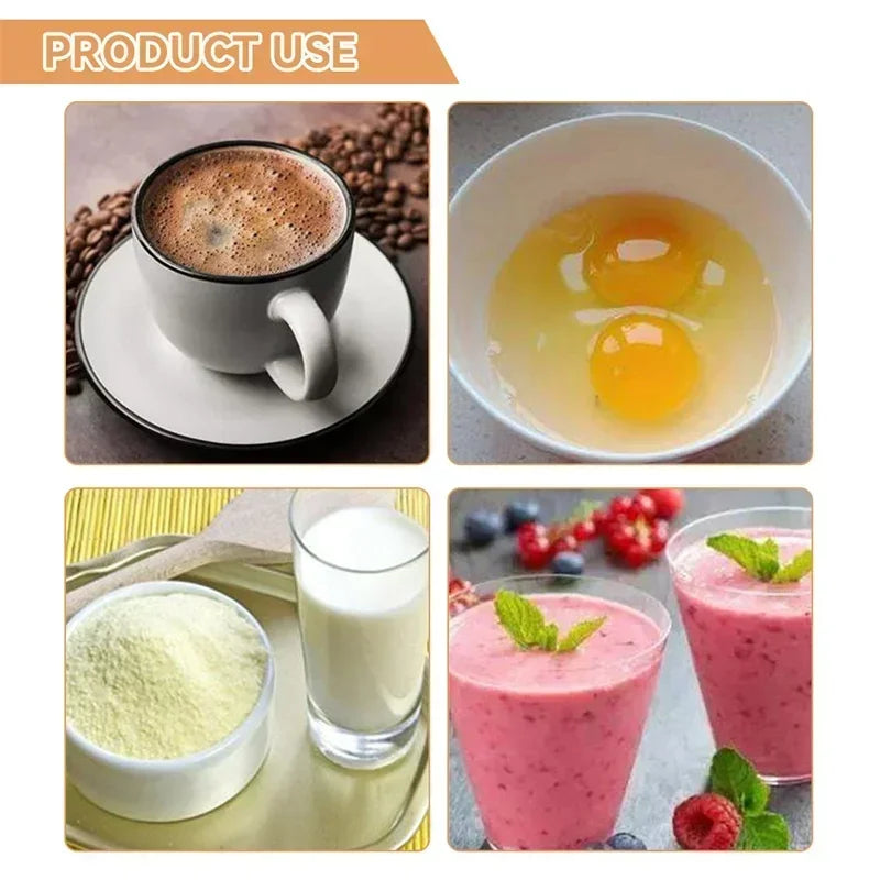 Mini Electric Milk Frother & Handheld Egg Whisk Beater Milk Frother Whisk SPOT